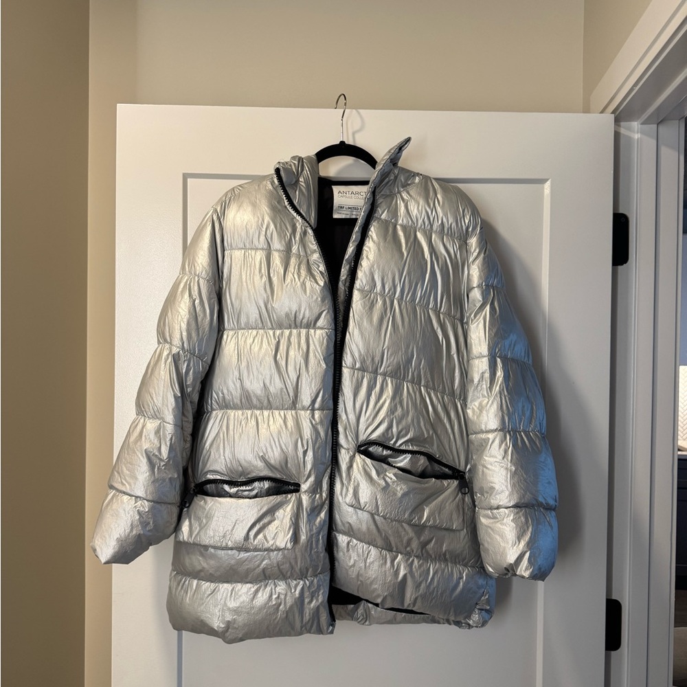 ZARA - Limited Edition Metallic Puffer Jacket